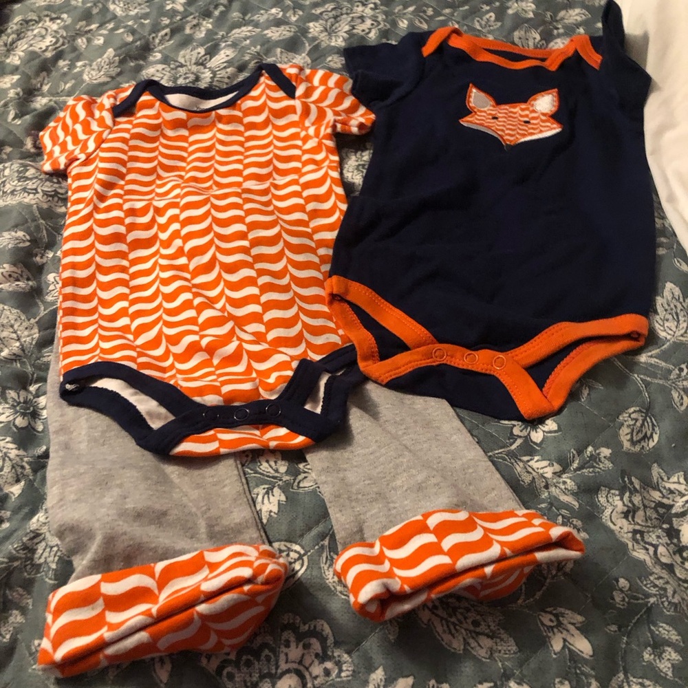 NWOT Yoga Sprouts 6-9 Month 3 Pc Set